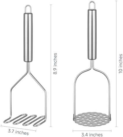 2PCS Stainless Steel Mashed Potato Masher - Image 2