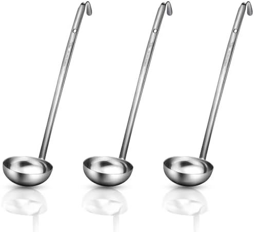 Meekoo 3 Pcs Stainless Steel Ladles Soup by meekoo
