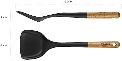 Staub Wok Spatula, Wok Utensil, Non-Stick Silicone - Image 3