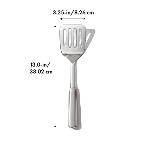 OXO Steel Cooking Turner, Stainless Steel Head - Image 4
