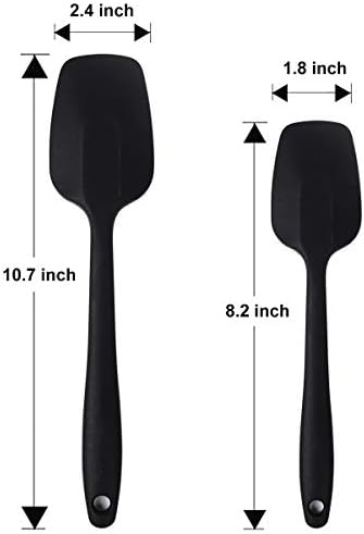 MOACC Silicone Spatulas, 8.2 inch Small Rubber Spoon Spatula Heat Resistant - Image 6