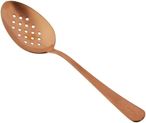 Mercer Culinary 18-8 Stainless Steel Plating Spoon, 9 Inch, Rose Gold by MercerCulinary