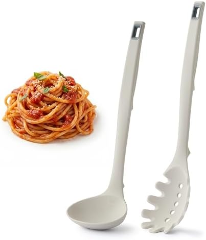 Silicone Pasta Spoon and Fork Set by Unknown
