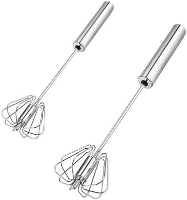 Stainless Steel Egg Whisk, Digead Hand Push Rotary Whisk Blender, whisks by Digead