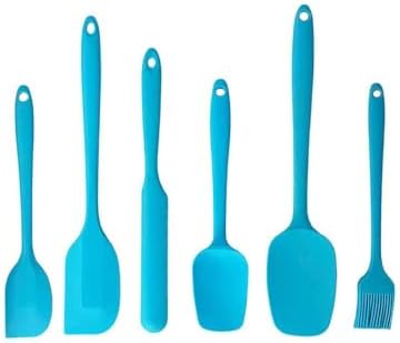 Silicone Spatula Set, 6 Pieces Food Grade Kitchen Utensils by Unknown