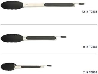 Oster 3-Piece Kitchen Tongs Set – 12", Nonstick Safe, Dishwasher Safe - Image 4