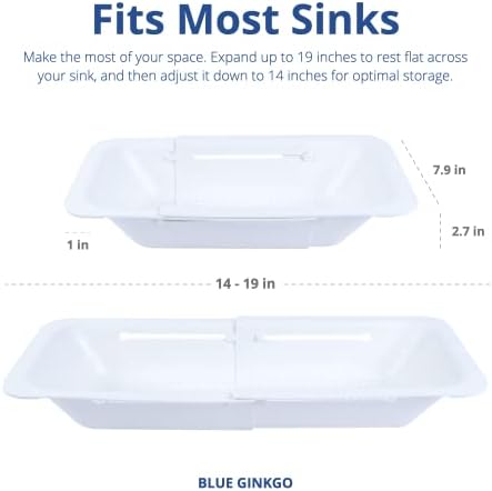 Blue Ginkgo Over Sink Colander, Extendable Kitchen Strainer - Image 5