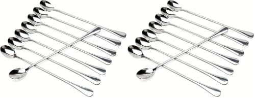 Long Handle Iced Tea Spoons, Tall Coffee & Latte Stirrers, Dessert Spoon Set by dhrbsx