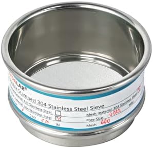 2.36" Full 304 Stainless Steel Mini Lab Sieve, 600 Mesh by LVDALAB