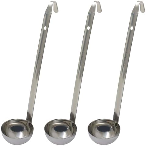 Hitefu 3 Pcs Stainless Steel Soup Ladle Set, 3 oz by Hitefu