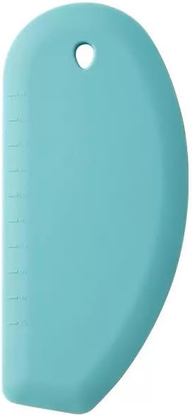 Gourmet Flexible Curved Edge Silicone Dish Scraper, Food Grade Dough Scraper by YAMHOHO