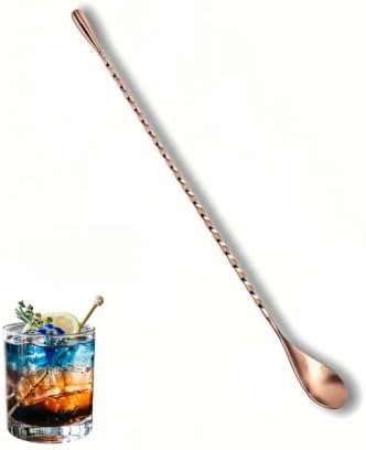 12 Inch Stainless Steel Cocktail Spoon, Spiral Bar Mixing Spoon by Unknown