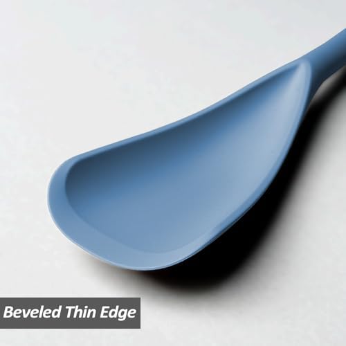 Silicone Cooking Spoon Spatula For Non-stick Cookware, 12.6" Starry Blue - Image 3