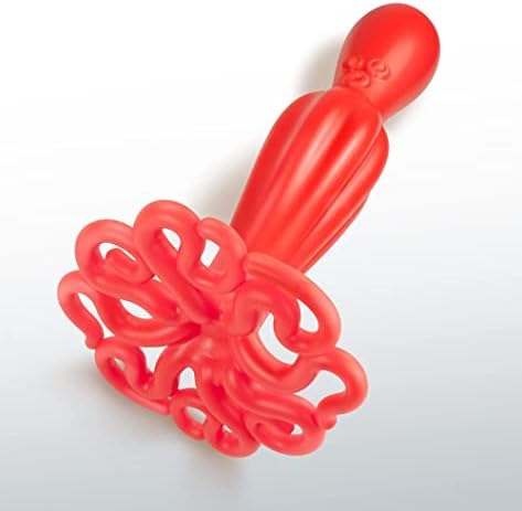 Red Kraken Octopus Themed Plastic Potato Masher - Image 2