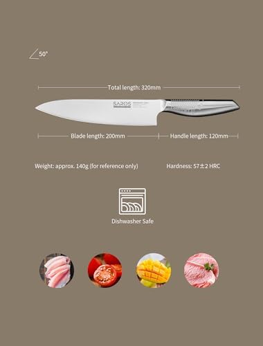 8 Inch Japanese Kitchen Knife – Professional Gyuto Chef Knife - Image 6