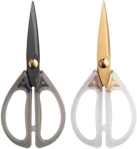 Jasni Transparent Handle Stainless Steel Sharp Powerful Kitchen Scissors by Jasni