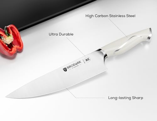 BRODARK 15Pcs Professional High Carbon Stainless Steel Knife Set - Image 3