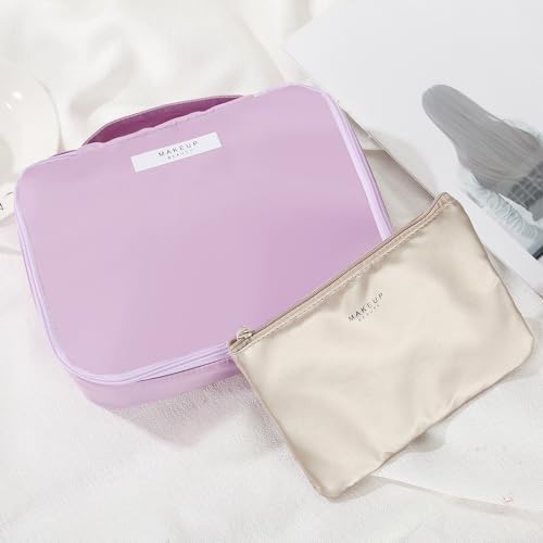 Queboom Travel Makeup Bag Cosmetic Bag Toiletry Bag - Image 4