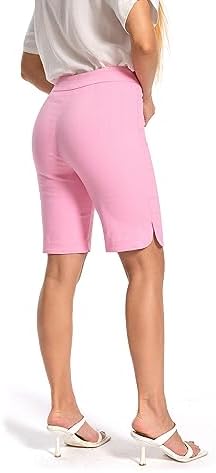 Women's Work Casual Super Stretch Tulip-Hem Pull-On Dress Shorts - Image 5