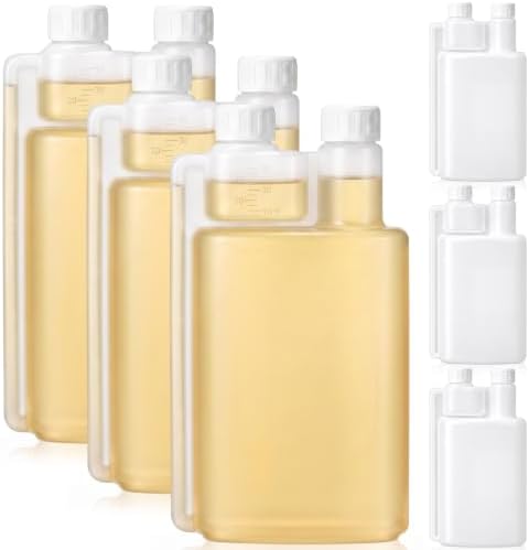 CHENGU Plastic Flask with Built in Shot Glass Measuring Bottles Graduated by CHENGU