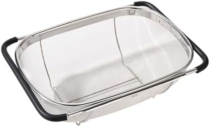 Fox Run Stainless Steel Colander, 4.7 Quart Over The Sink Pasta Strainer by foxrunbrands