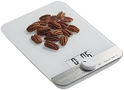 KitchenAid KQ908 Glass Surface 11 Pound Capacity Digital Kitchen and Food Scale - Image 4