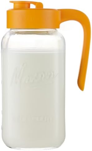 Mason Jar Pitcher, 64 oz, Glass Pitcher by spreccio