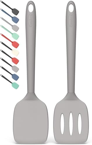 Coukre 2 Pack Silicone Spatula Set, High Heat Resistant by Coukre