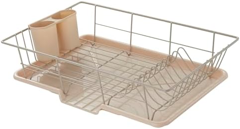Sweet Home Collection Space-Saving 3-Piece Dish Drainer Rack Set: Efficient by SweetHomeCollection