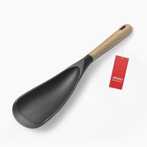 Vovoly Cooking Spoon, Nonstick Silicone Spatula Spoon by VOVOLY
