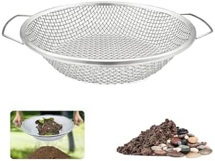 Soil Sifter for Gardening, Rock Sifter for 5gallon Bucket, Dirt Sifter Compost by QUTIING%C2%AE