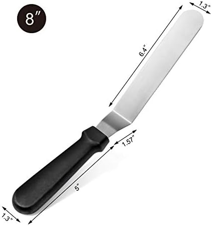 New Star Foodservice Angled Icing Spatula, 8 Inch Blade, 13 Inch Overall - Image 2