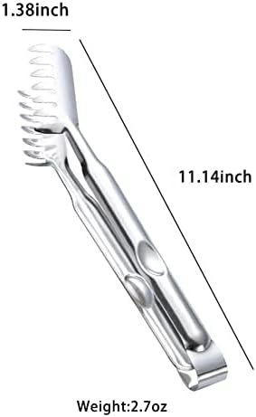 2-Piece Spaghetti Set, Stainless Steel Pasta Server & Tongs, Heat Resistant - Image 2