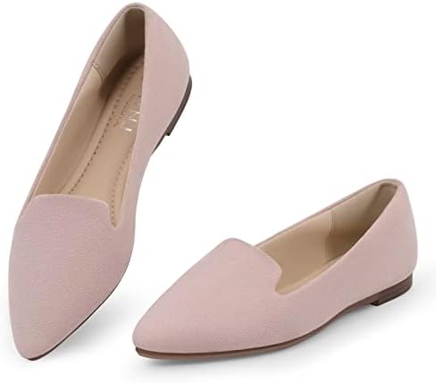 MUSSHOE Flats for Women Pointed Toe-Comfortable Business Casual Work Shoes by MUSSHOE