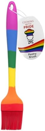 Cooking With Pride Non-Stick Pastry Brush, Heat-Safe Silicone With Iron Core by Cooking+on+Mars