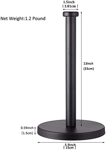 Black Standing Paper Towel Holder - Image 2