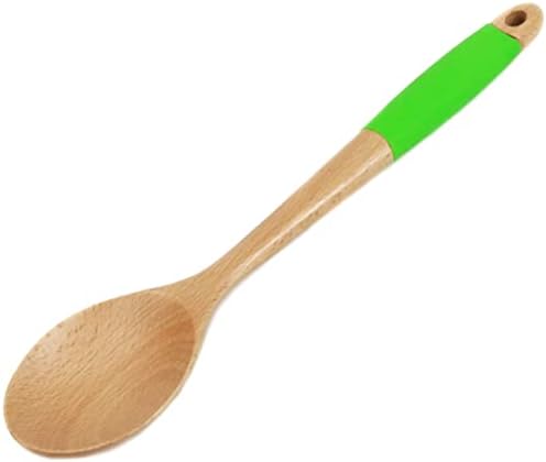Chef Craft Premium Silicone Handle Wooden Spoon Set, 14 inch - Image 4