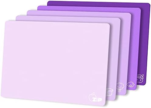 ZVP Flexible Plastic Cutting Board Set of 5 Gradient Color, Colorful Chopping by ZVP