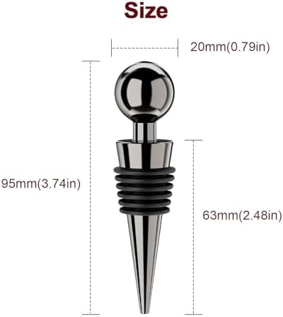 Wine Stoppers for Wine Bottles 3Pcs Vacuum Wine Bottle Stopper - Image 5