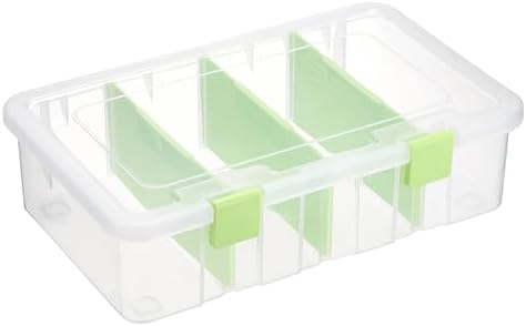 BTSKY Clear Plastic Dividing Storage Box by BTSKY