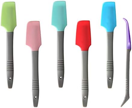 Silicone Mini Small Spatula, Curved Kitchen Can Jar Spatula by YokuMade