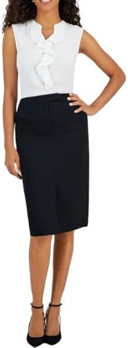 Kasper Women's Fly Front Ext Tab Skimmer Skirt by Kasper