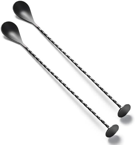 Briout Bar Spoon Cocktail Mixing Stirrers, 12” by Briout