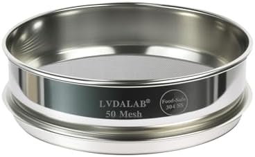 8" Full 304 Stainless Steel Lab Sieve, 60 Mesh by LVDALAB