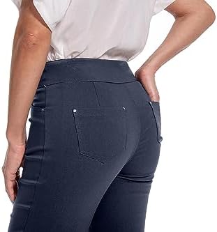 Jenna Rose Women's Stretch Bermuda Shorts – 5-Pocket, Cuffed Hem, Mid-Length - Image 5