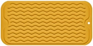 Silicone Dish Drying Mat, Non-Slip Easy Clean Sink Mat by MODENGKONGJIAN