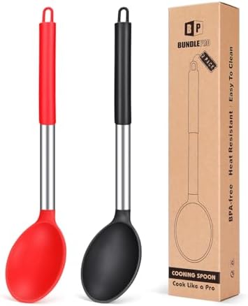 BUNDLEPRO Silicone Cooking Spoons by BUNDLEPRO