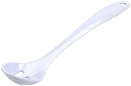 Good Cook Classic 12-inch White Melamine Slotted Spoon - Image 2