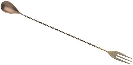 Barfly Bar Spoon, Fork End 12 3/8", Antique Copper - Image 2