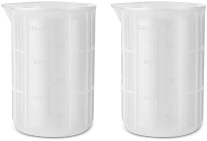 Gartful 300ml Large Silicone Measuring Cups, 10 oz Epoxy Resin Mixing Cups by Gartful